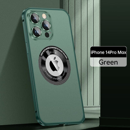 Magnetic Attraction Spring Buckle Aluminum Frame Case Cover For iPhone