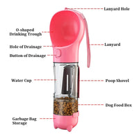 4 in 1 Portable Dog Water Bottle