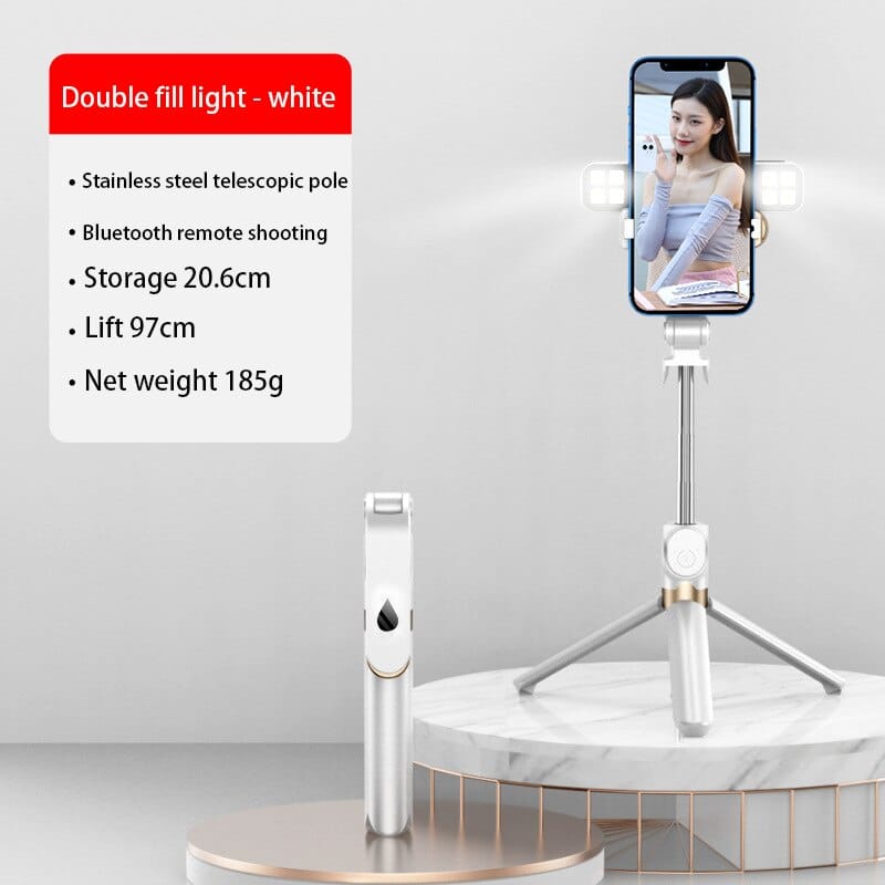 Selfie Stick Double Fill Light Remote Control