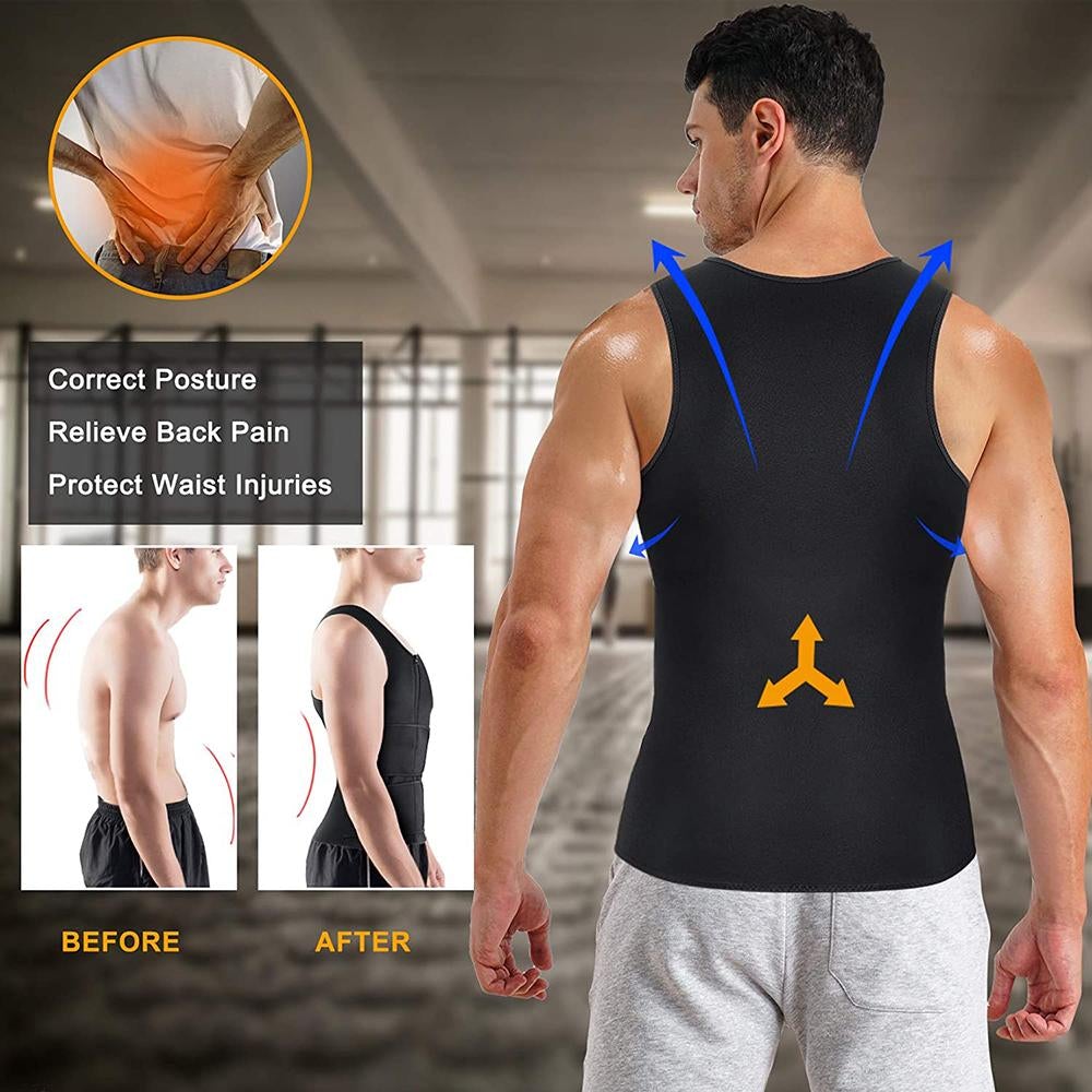 Hot Neoprene Sauna Vest With 2 Velcro