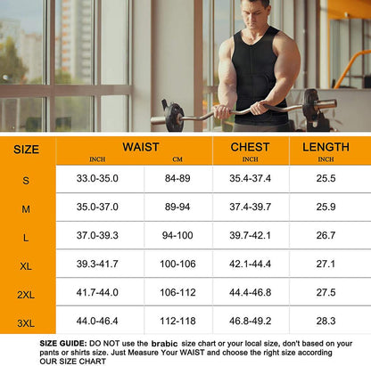 Hot Neoprene Sauna Vest With 2 Velcro