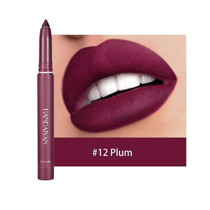 12 Colors Sharpenable Matte Lipstick