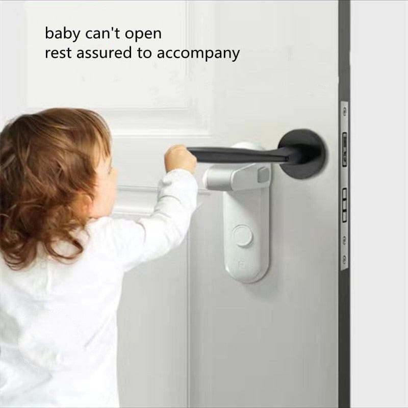 Screwless Attachable Door Lever Lock
