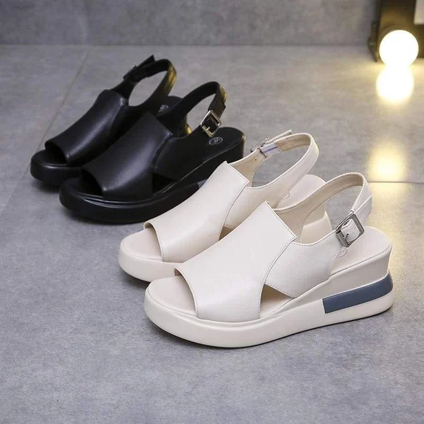 LEATHER HEEL ORTHOPEDIC SANDAL