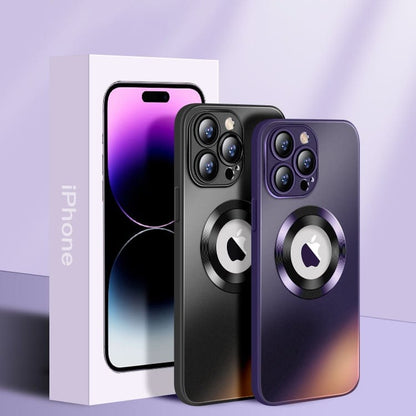 Magnetic AG Glass Frosted Case With Camera Lens Protector