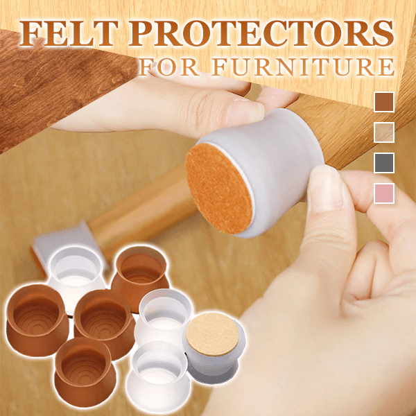 Chair & Table Legs Felt Protective Covers (Set of 32)