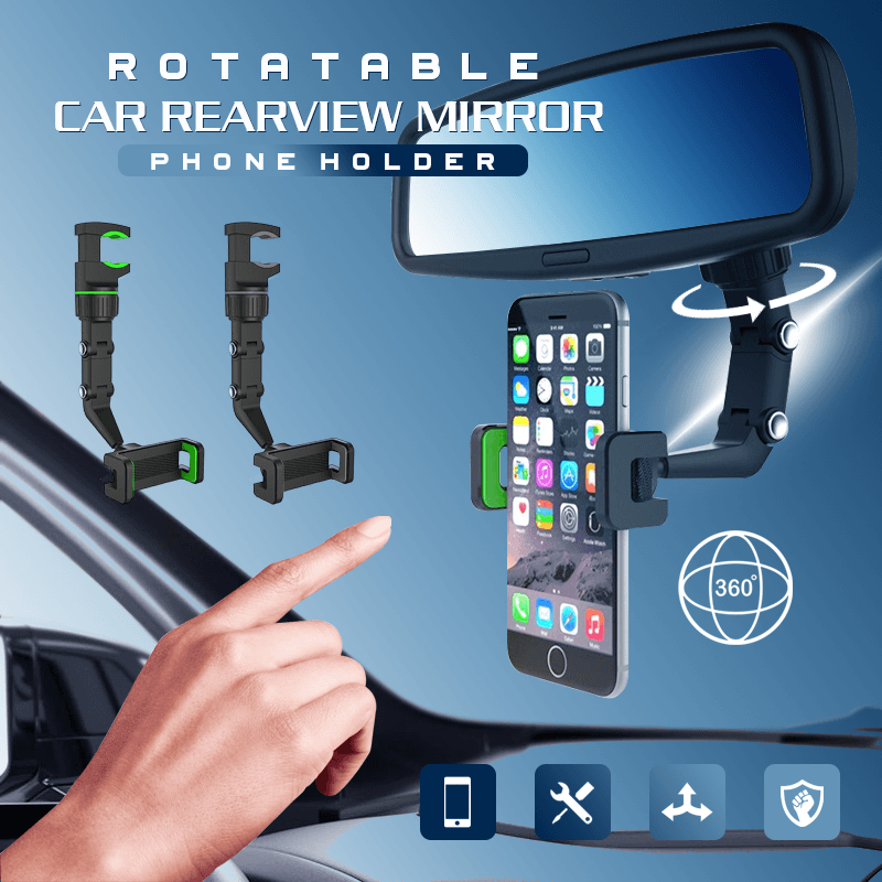 Rotatable Car Rearview Phone Holder