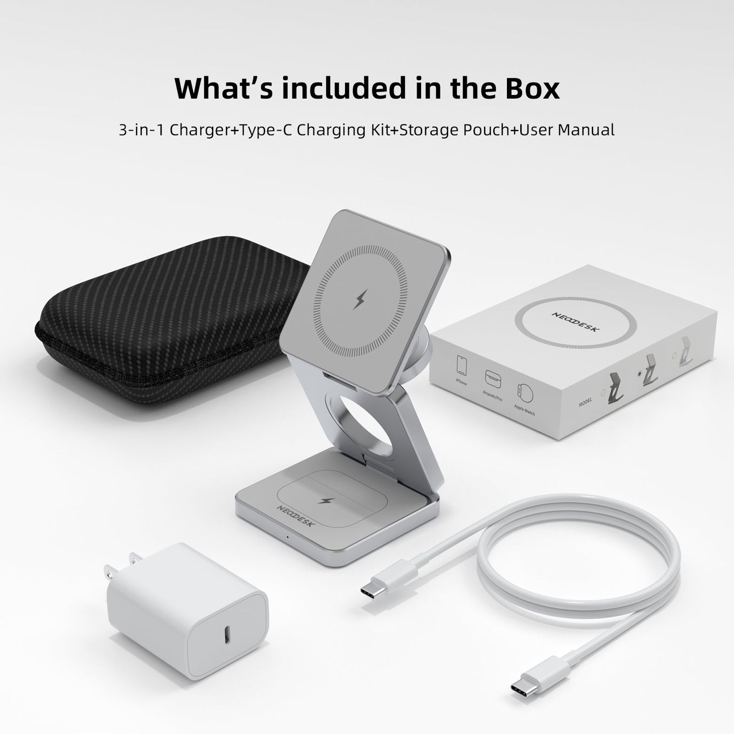Portable 3-in-1 Wireless Charger™