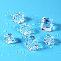 28pcs Transparent Granule Ice Artificial