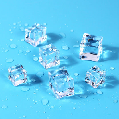 28pcs Transparent Granule Ice Artificial