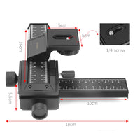 ZAHO™  4 Way Macro Focusing Rail Slider