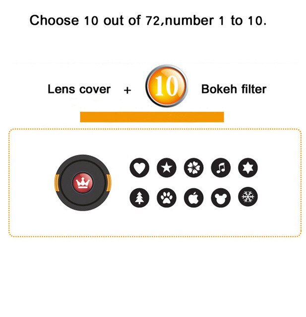 Bokeh Effect Lens Cap Cover Filter