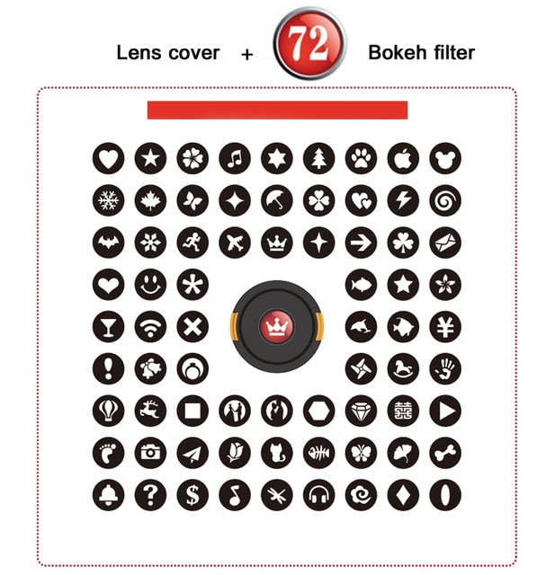 Bokeh Effect Lens Cap Cover Filter