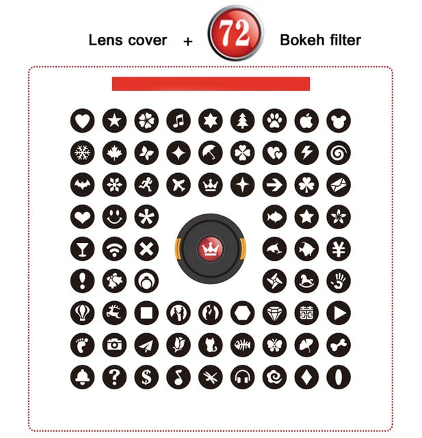 Bokeh Effect Lens Cap Cover Filter