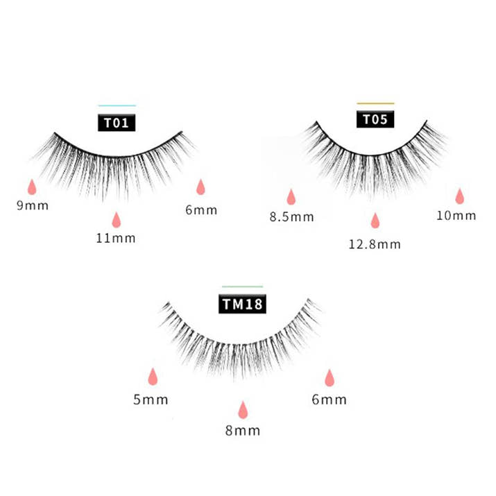 3Pairs/Set Magnetic Eyelashes