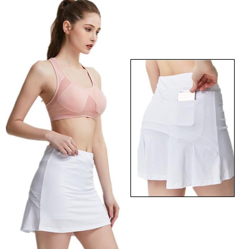 Women Tennis Skirts with Phone Pocket