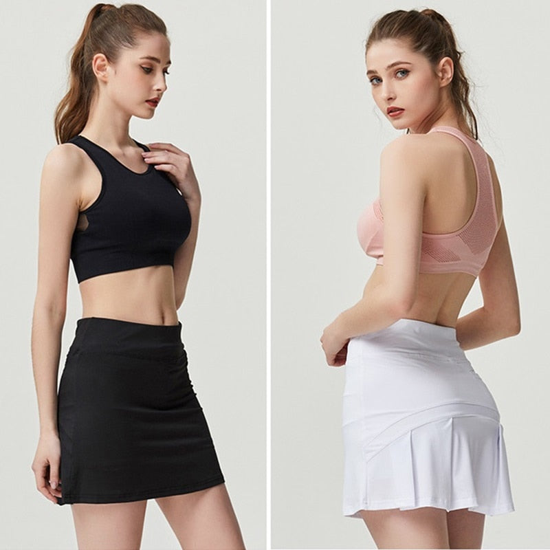 Women Tennis Skirts with Phone Pocket
