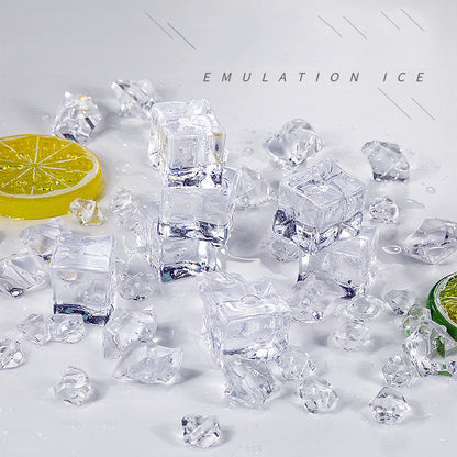 28pcs Transparent Granule Ice Artificial