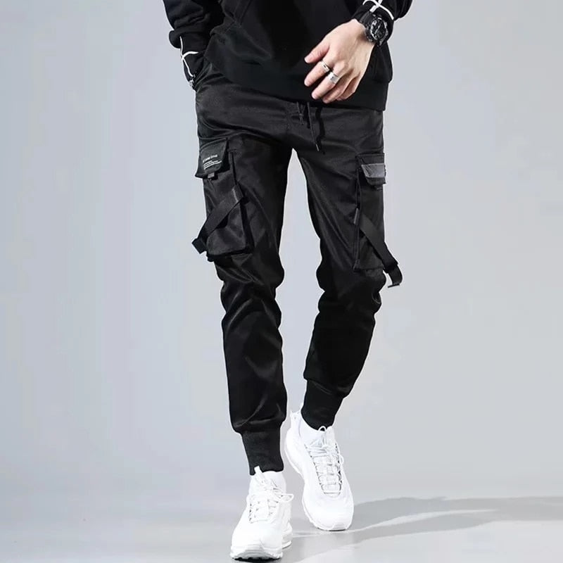 Men Multi-pocket Pants Trousers Streetwear Sweatpants Men 2022