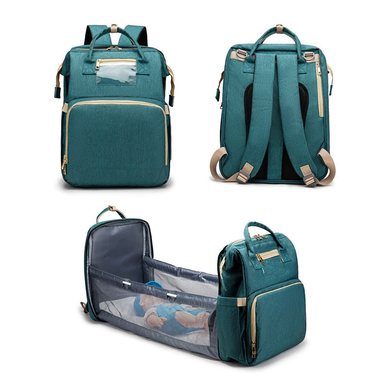 FOLDABLE BABY BED BACKPACK™ - DIAPER BAG