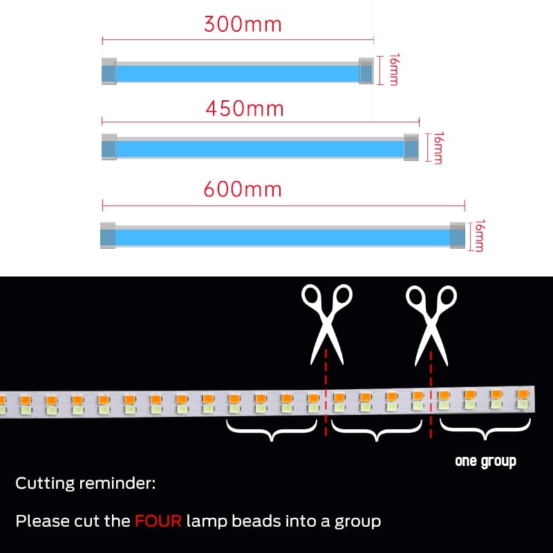2pcs LED DRL Car Daytime Running Light