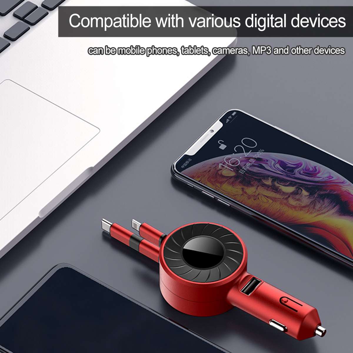 3-in-1 Car Charging Cable
