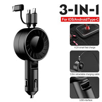 3-in-1 Car Charging Cable