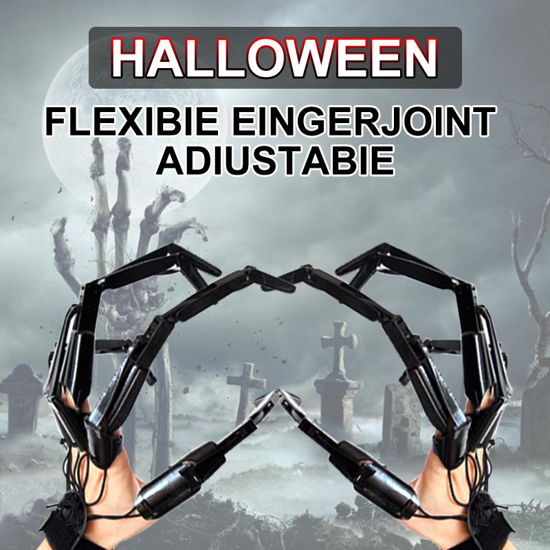 Halloween Articulated Finger Gloves With Flexible Joint Halloween Party Dress Cosplay Costume Decoration Cosplay Accessories