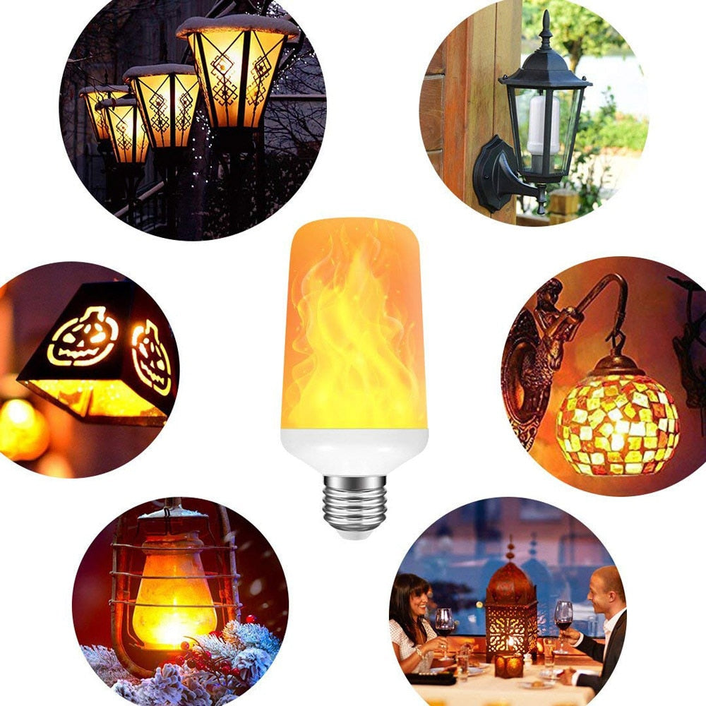 led flame light bulb