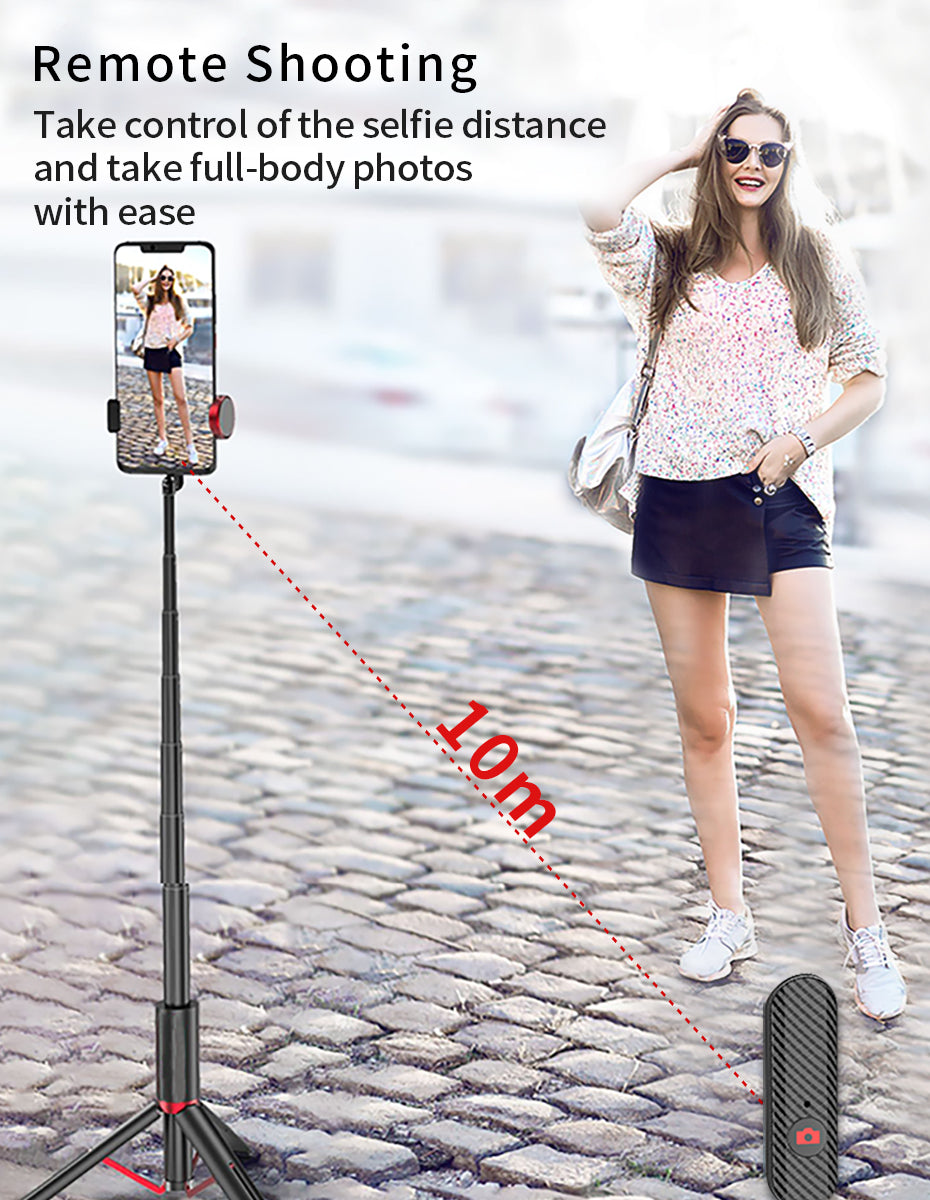3 in 1 Tripod Selfie Stick Foldable Wireless Bluetooth