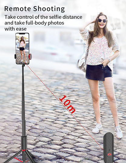 3 in 1 Tripod Selfie Stick Foldable Wireless Bluetooth
