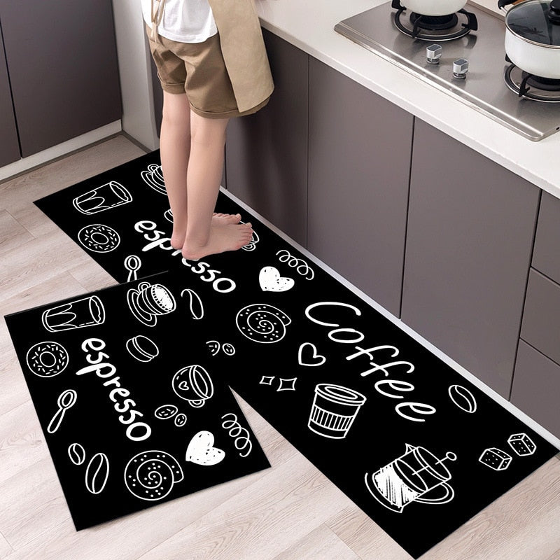 Ultra Thick Kitchen Printed Non-Slip Carpet