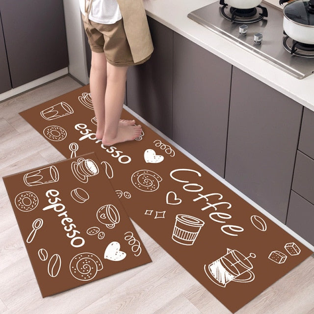 Ultra Thick Kitchen Printed Non-Slip Carpet