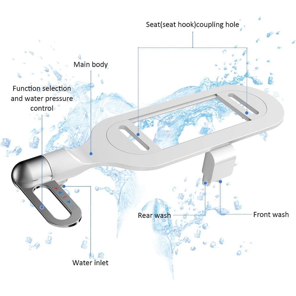 Ultra-Slim Adjustable Water Manual Bidet