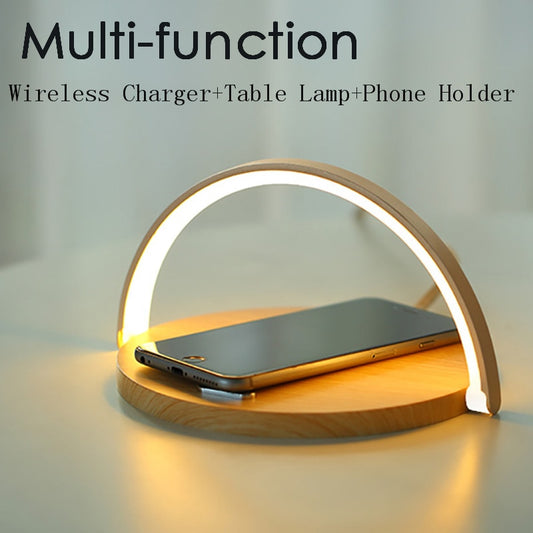 wireless charging, night light, mobile phone holder