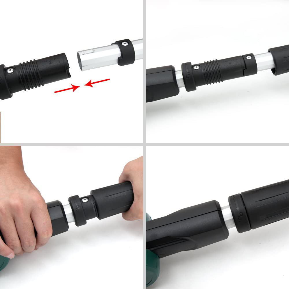 Cordless Electric Battery Powered 2-in-1 Pole Hedge Trimmer